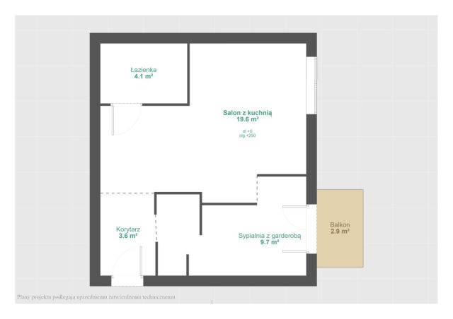 Mieszkanie 2-pokojowe Poznań Górczyn, ul. Stanisława Knapowskiego. Zdjęcie 17