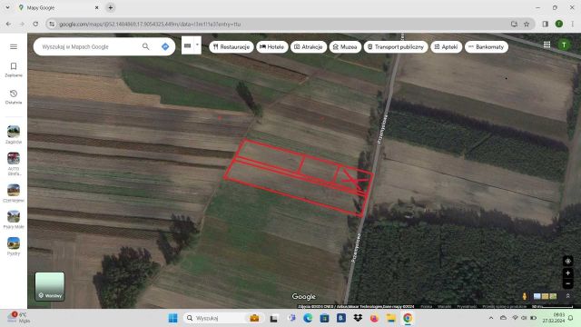 Działka budowlana Drzewce. Zdjęcie 1