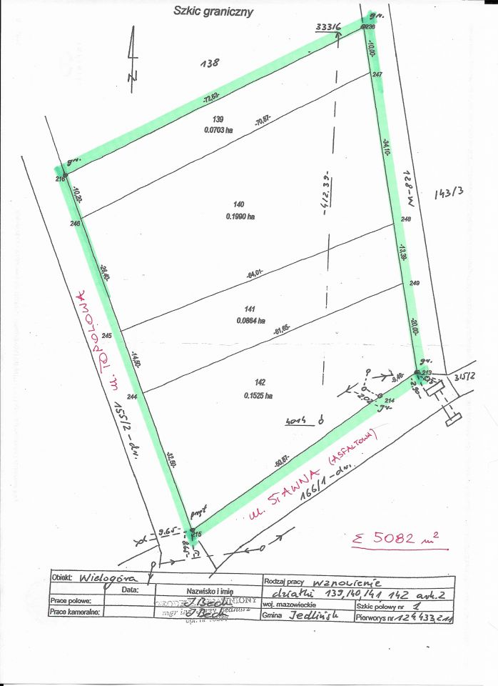 Działka rolno-budowlana Wielogóra, ul. Stawna. Zdjęcie 2