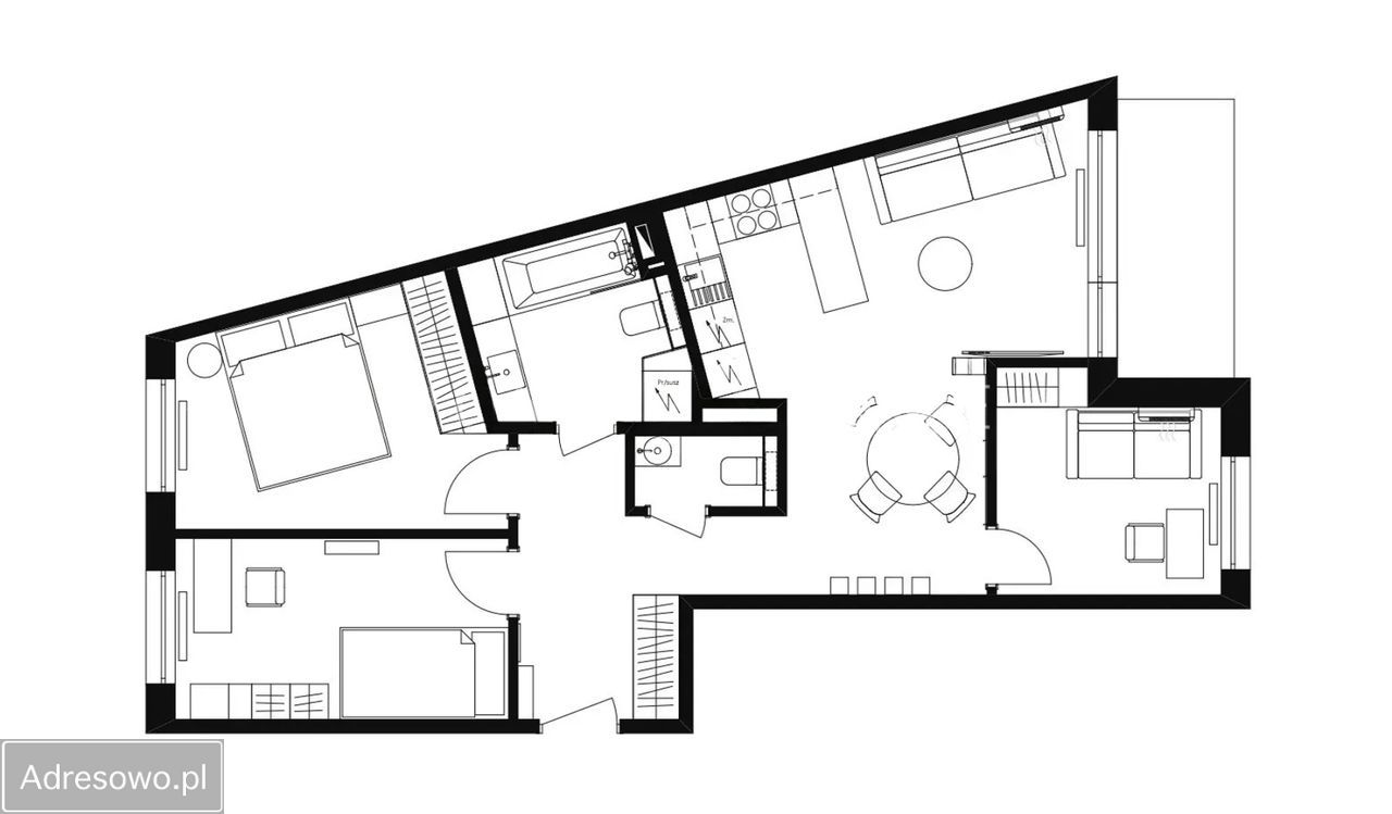 Mieszkanie 4-pokojowe Kraków Podgórze, ul. Kazimierza Siemienowicza. Zdjęcie 19