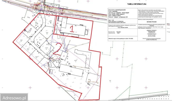Działka inwestycyjna Łukęcin, ul. Słoneczna