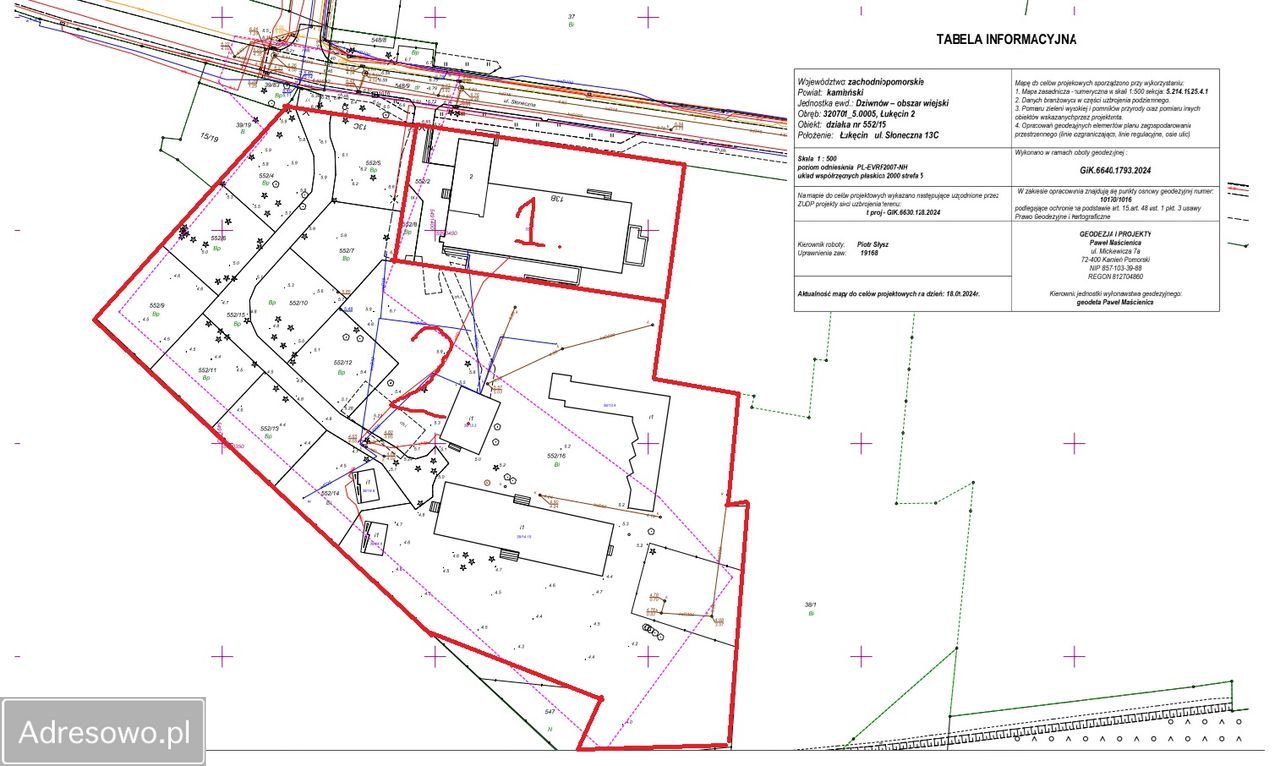 Działka inwestycyjna Łukęcin, ul. Słoneczna. Zdjęcie 1