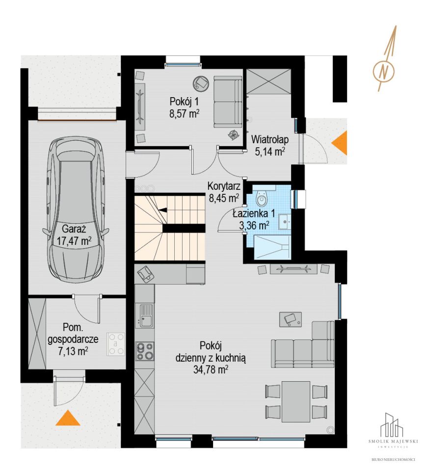 bliźniak, 5 pokoi Szczodre, ul. Kasztanowa. Zdjęcie 16