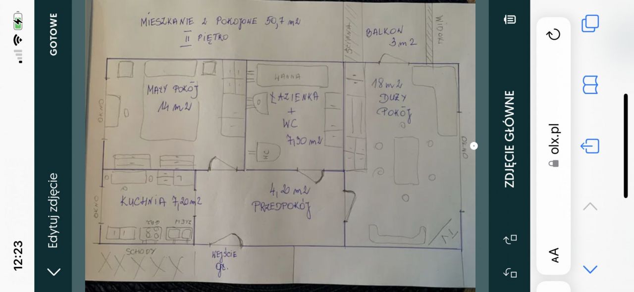 Mieszkanie 2-pokojowe Prabuty, ul. Ogrodowa. Zdjęcie 3