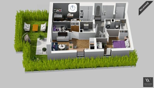 Mieszkanie 4-pokojowe Kraków Podgórze. Zdjęcie 1