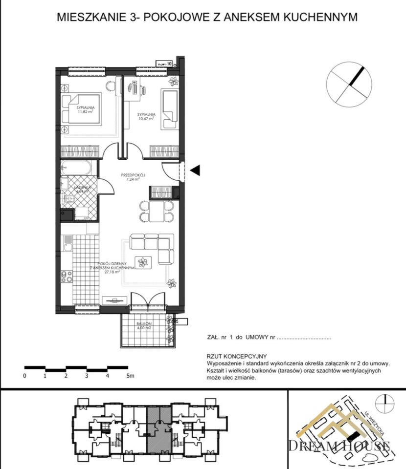 Mieszkanie 3-pokojowe Gdańsk Zakoniczyn, ul. Wieżycka. Zdjęcie 21