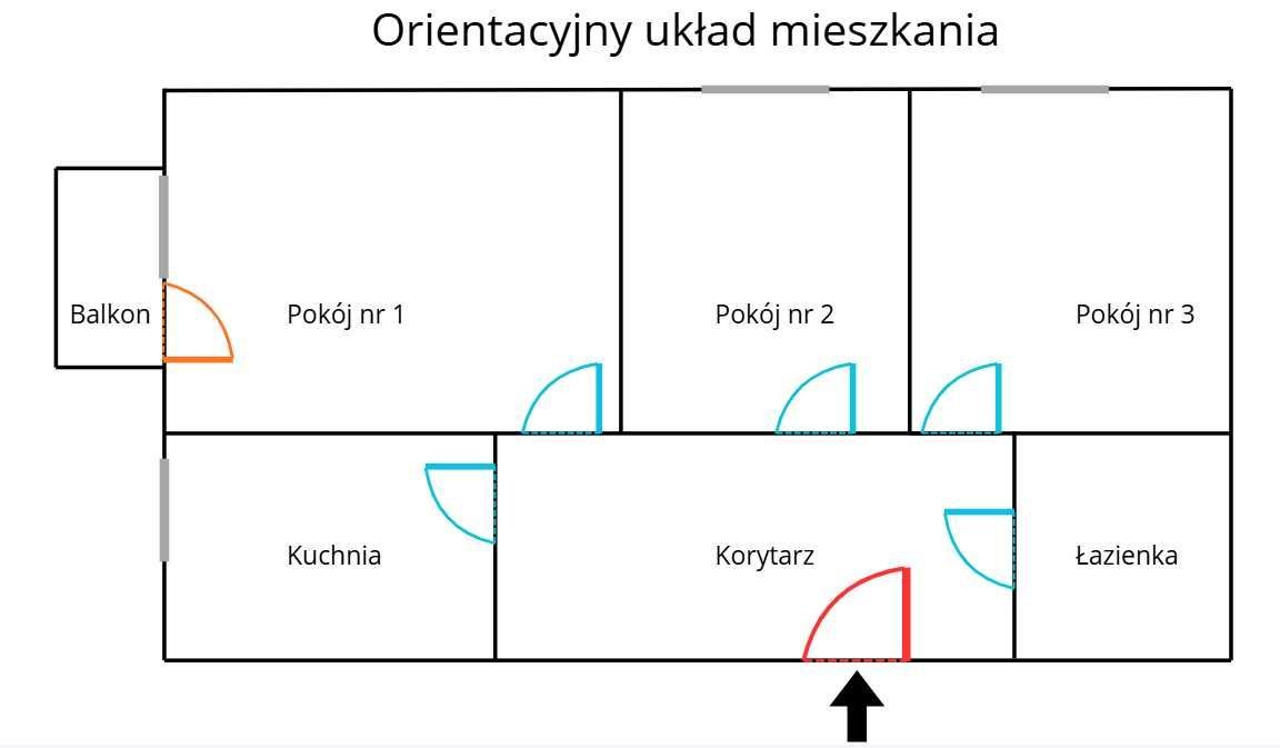 Mieszkanie 3-pokojowe Kraków Wzgórza Krzesławickie, os. Na Stoku. Zdjęcie 3