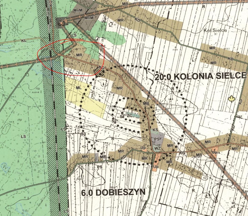 Działka budowlana Dobieszyn, ul. Główna. Zdjęcie 4