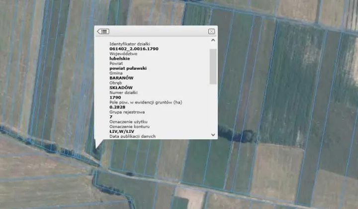 Działka rolna Składów