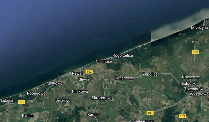 Działka inwestycyjna Niechorze