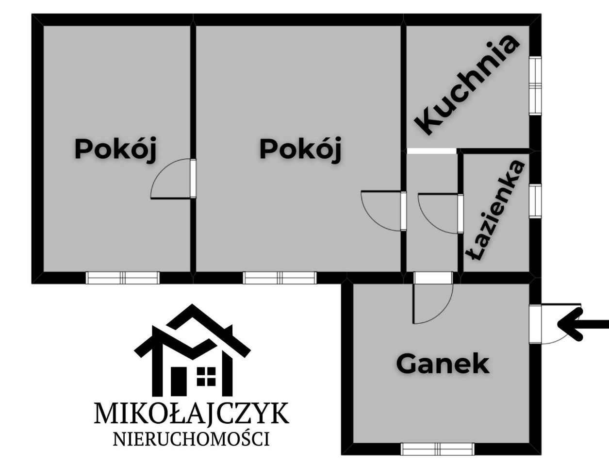 Mieszkanie 2-pokojowe Bartoszyce, ul. gen. Bema. Zdjęcie 10