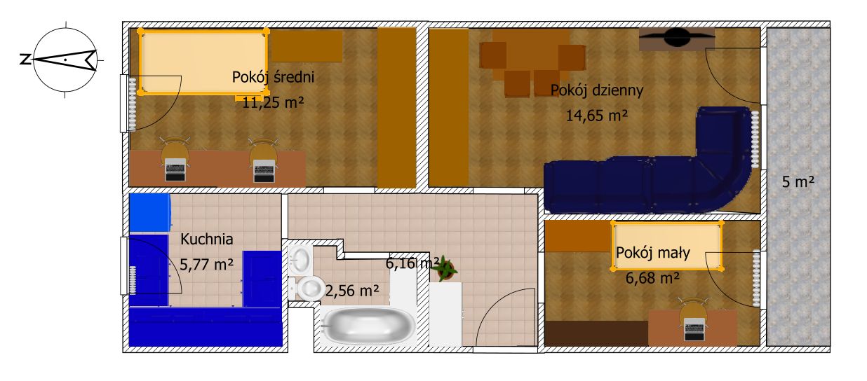 Mieszkanie 3-pokojowe Tarnów Grabówka, ul. Osiedle Legionów Henryka Dąbrowskiego. Zdjęcie 12