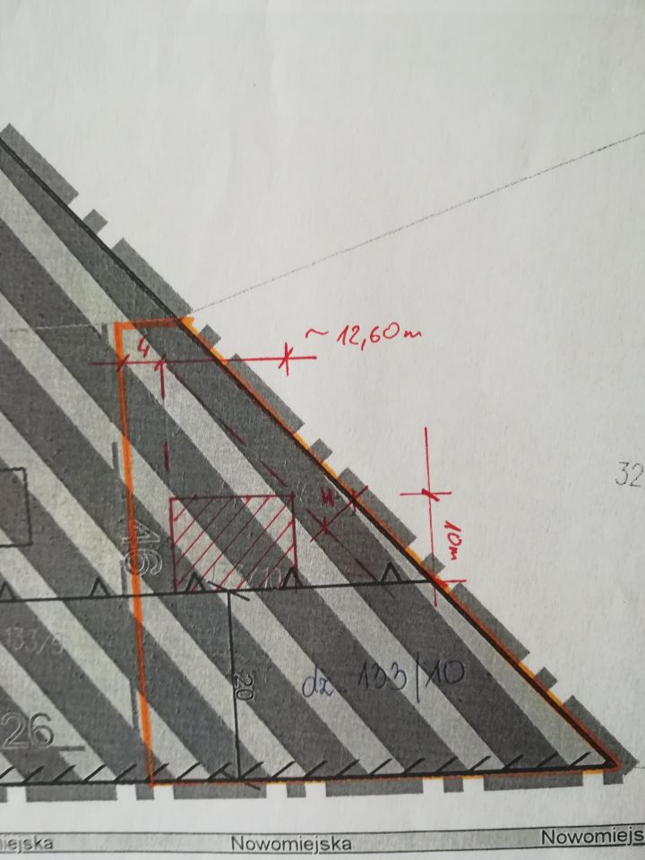 Działka budowlana Jamielnik, ul. Nowomiejska