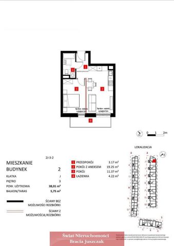 Mieszkanie 2-pokojowe Wrocław Partynice. Zdjęcie 13