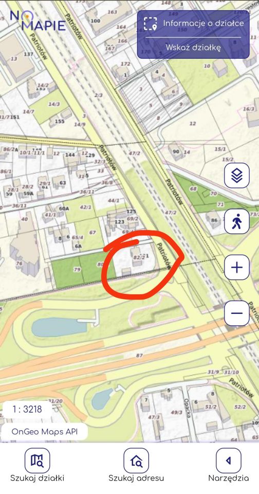 Działka inwestycyjna Warszawa Wawer, ul. Patriotów