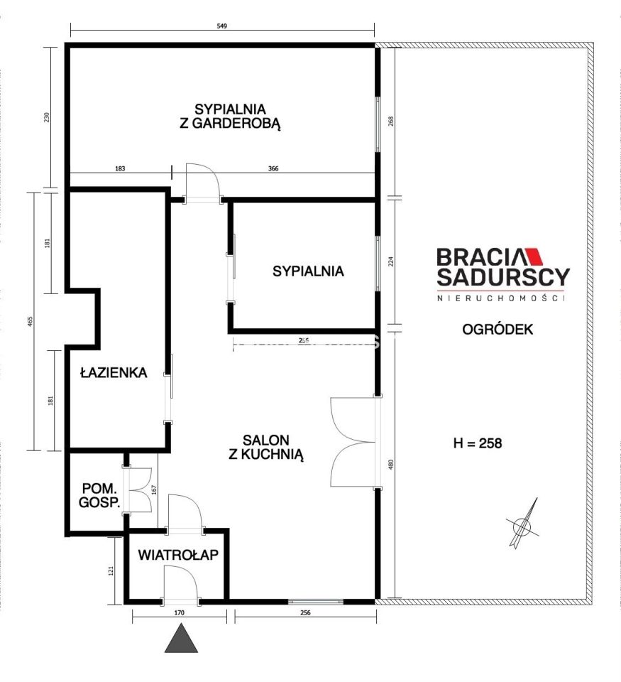 Mieszkanie 3-pokojowe Kraków Dębniki, Kameralna. Zdjęcie 22