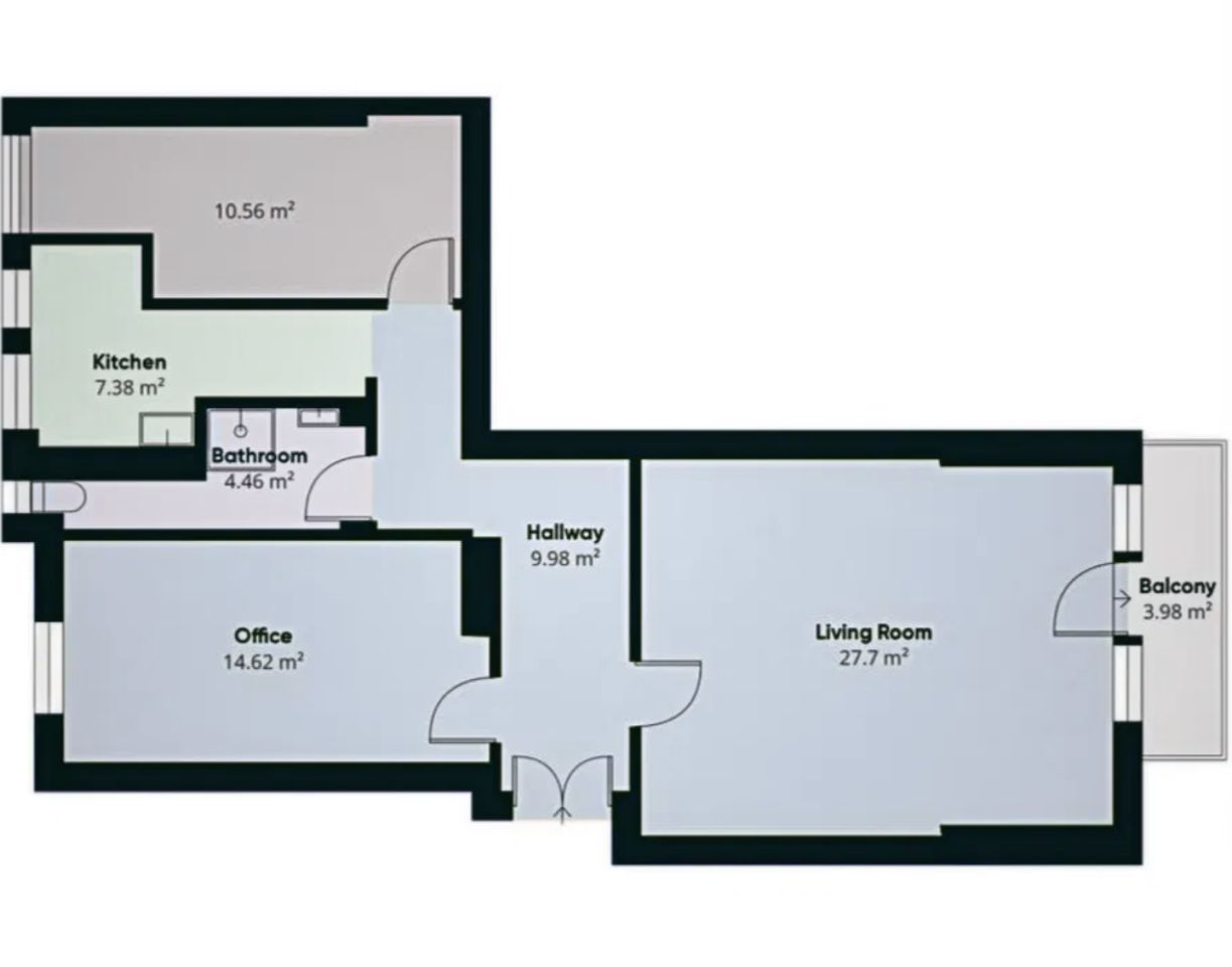 Mieszkanie 3-pokojowe Poznań Jeżyce, ul. Franklina Roosevelta. Zdjęcie 14