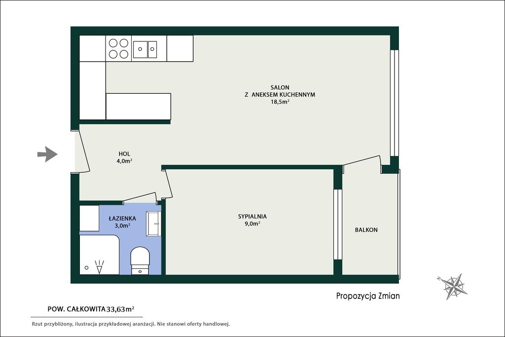 Mieszkanie 2-pokojowe Warszawa Praga-Północ, ul. Targowa. Zdjęcie 10