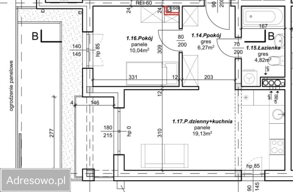 Mieszkanie 2-pokojowe Włocławek Centrum, ul. Szpitalna. Zdjęcie 17