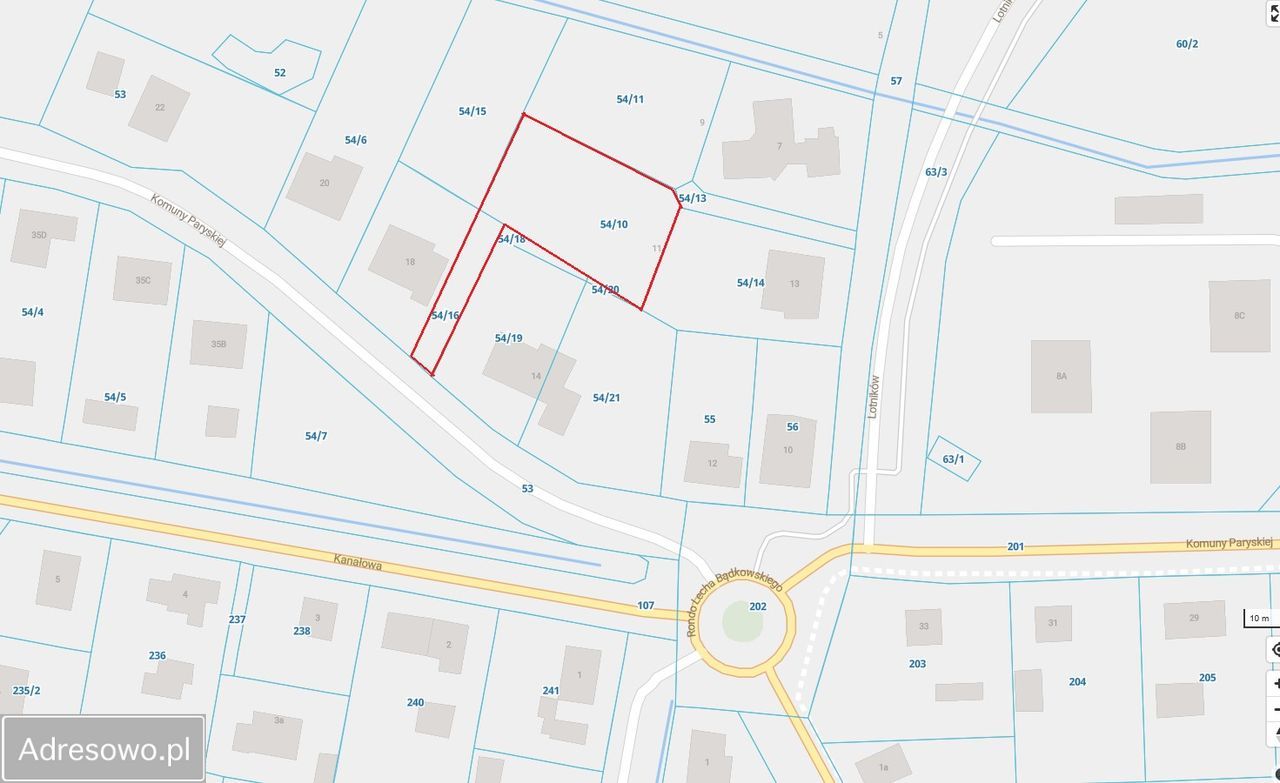 Działka budowlana Lębork, ul. Komuny Paryskiej