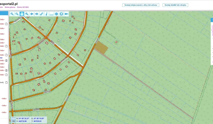 Działka leśna Skurcza