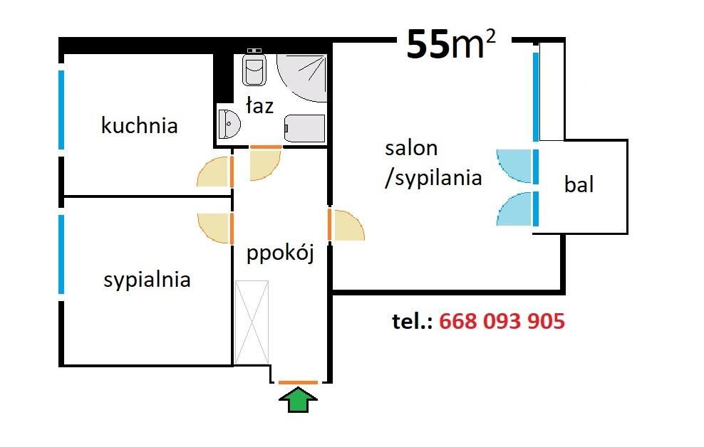 Mieszkanie 2-pokojowe Wrocław Stare Miasto, ul. Grabiszyńska