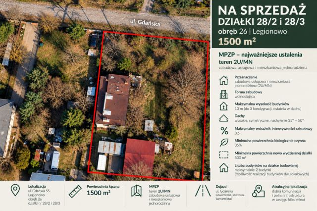 Działka inwestycyjna Legionowo, ul. Gdańska. Zdjęcie 2