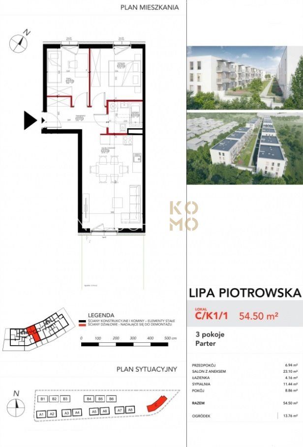 Mieszkanie 3-pokojowe Wrocław Psie Pole. Zdjęcie 7