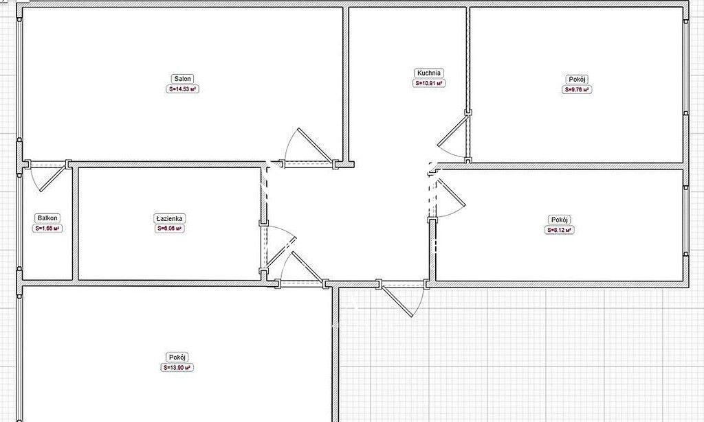 Mieszkanie 4-pokojowe Szczecin Niebuszewo, ul. ks. Hugona Kołłątaja. Zdjęcie 11