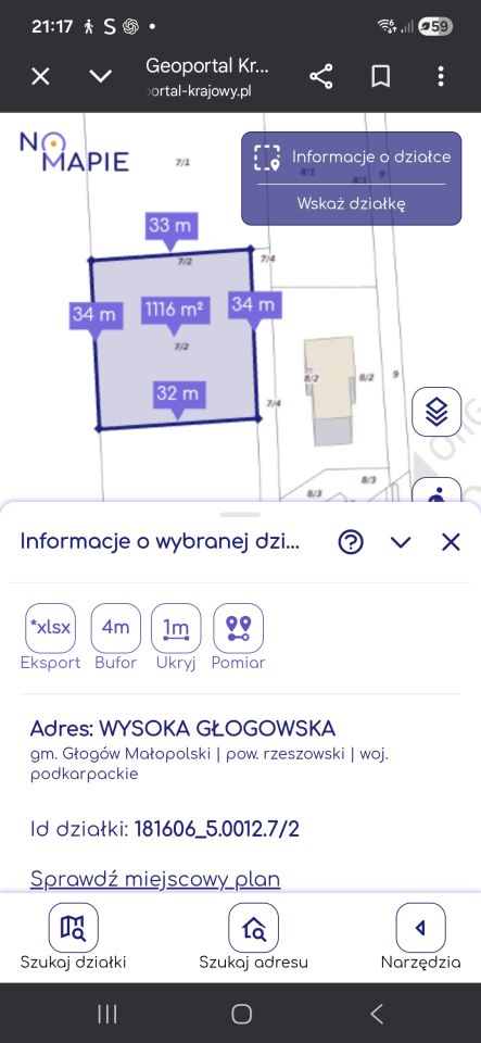 Działka rolno-budowlana Wysoka Głogowska Osiczyna, atrakcyjna. Zdjęcie 3