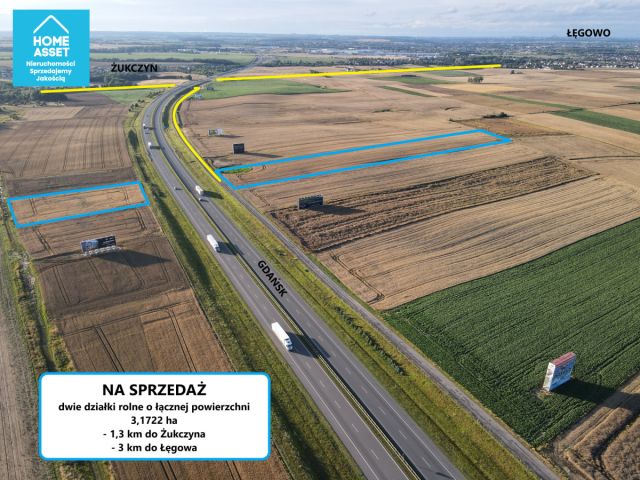 Działka rolna Żukczyn, ul. Młyńska. Zdjęcie 1