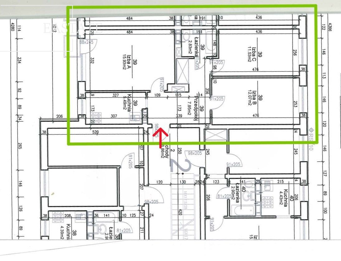 Mieszkanie 3-pokojowe Warszawa Mokotów, ul. Powsińska. Zdjęcie 13