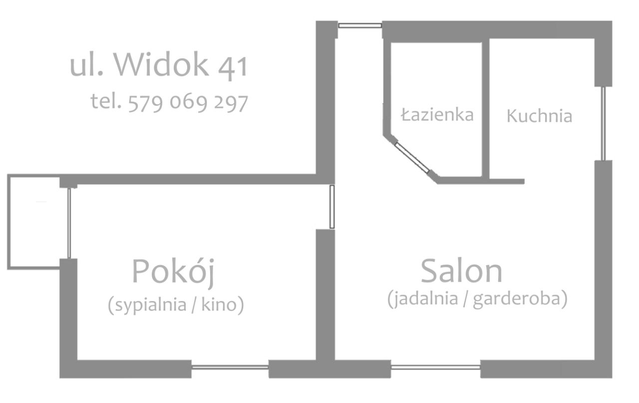 Mieszkanie 2-pokojowe Kraków Grzegórzki, ul. Widok. Zdjęcie 4