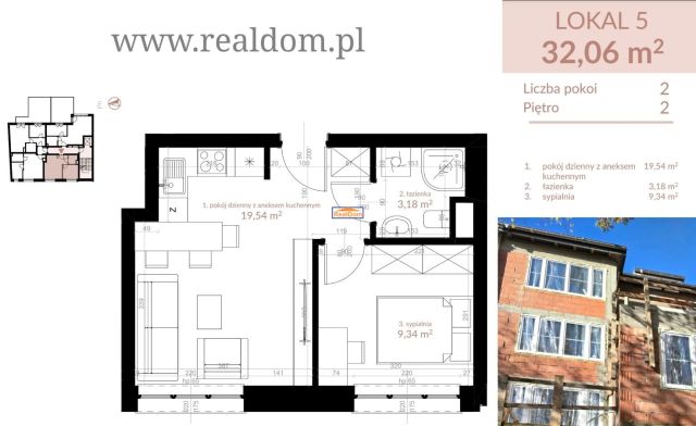 Mieszkanie 2-pokojowe Kraków Krowodrza, ul. Juliusza Lea. Zdjęcie 1