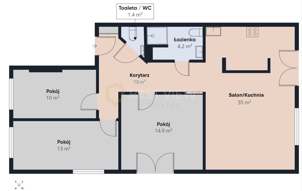 Mieszkanie 4-pokojowe Józefosław, ul. Nad Strumykiem. Zdjęcie 21