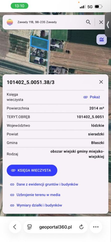 Działka budowlana Zawady. Zdjęcie 2