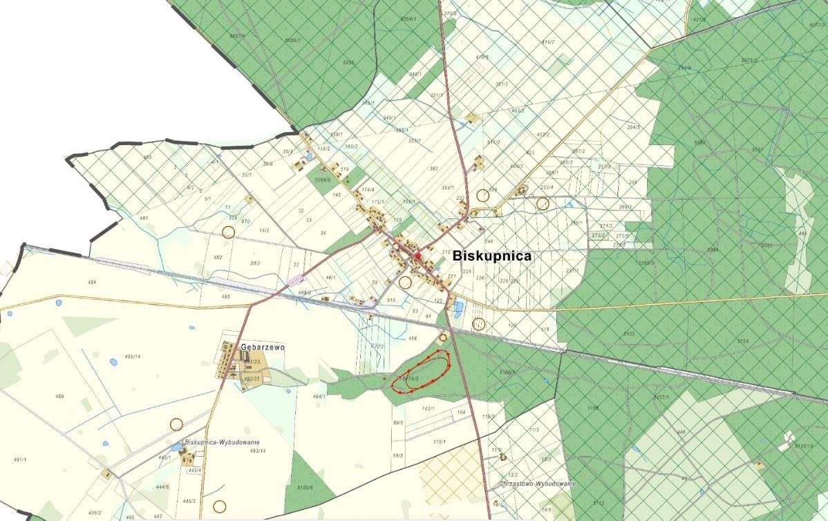 Działka inwestycyjna Biskupnica. Zdjęcie 13