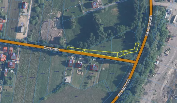 Działka inna Brzeszcze, ul. Partyzantów
