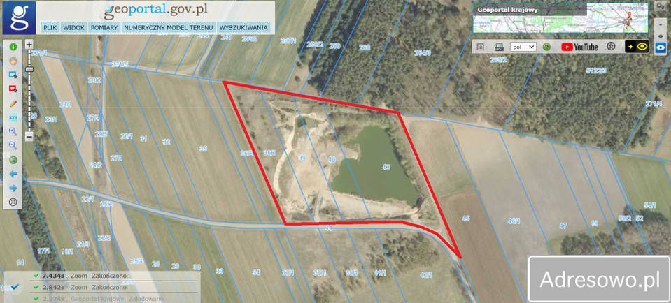 Działka inwestycyjna Szadów Księży. Zdjęcie 2