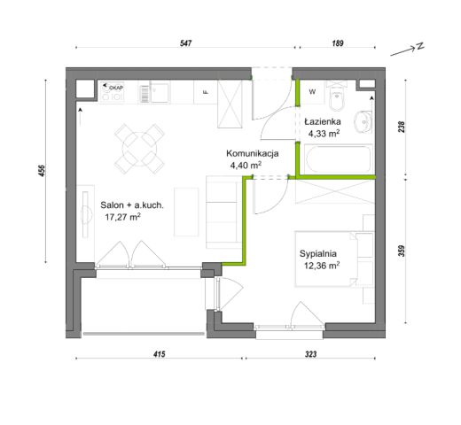 Mieszkanie 2-pokojowe Wrocław Ołtaszyn, ul. Orawska. Zdjęcie 8
