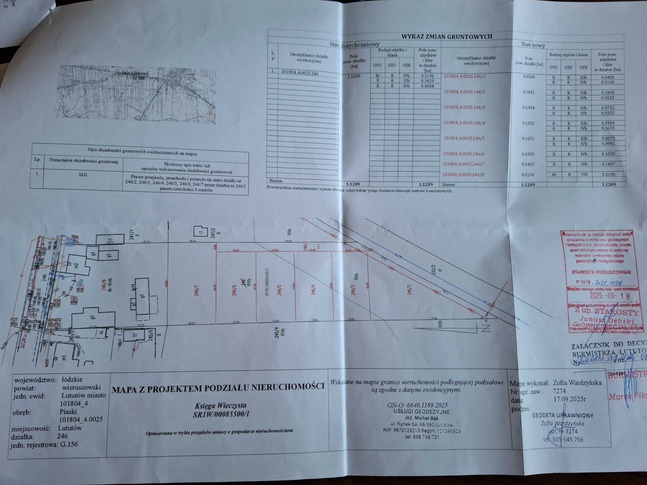 Działka budowlana Lututów, ul. Słoneczna