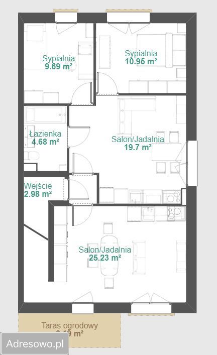 Mieszkanie 6-pokojowe Oleśnica Rataje, ul. Perłowa