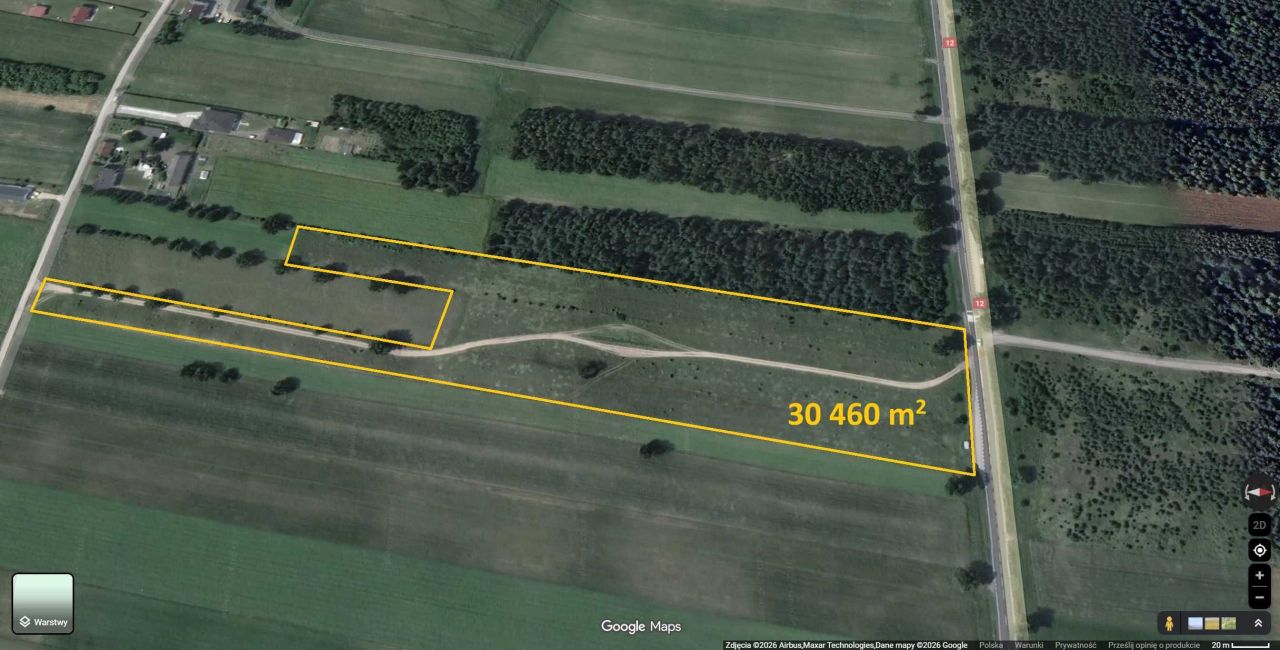 Działka inwestycyjna Kozenin