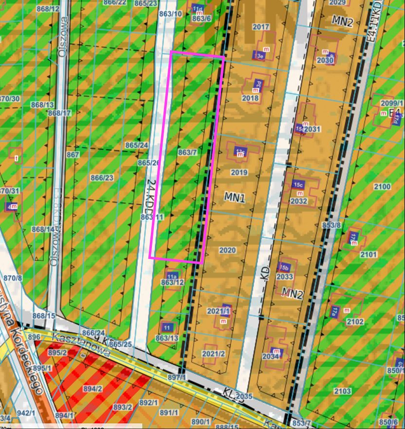 Działka budowlana Chotomów, ul. Kasztanowa. Zdjęcie 6