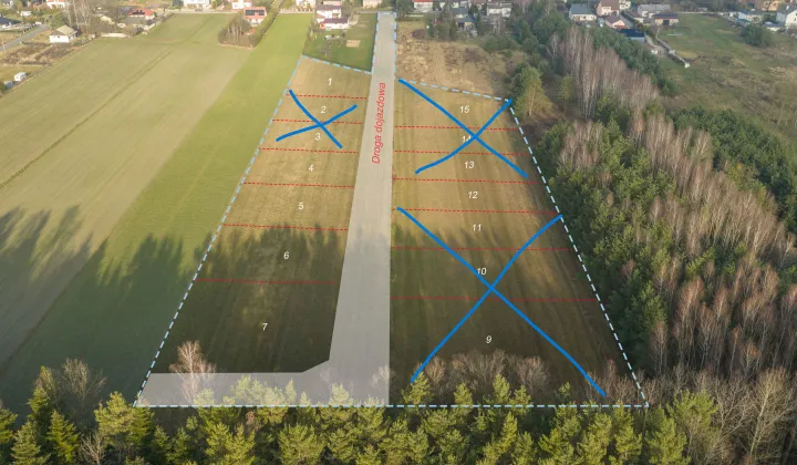 Działka budowlana Nowe Chrusty, ul. Kasztanowa