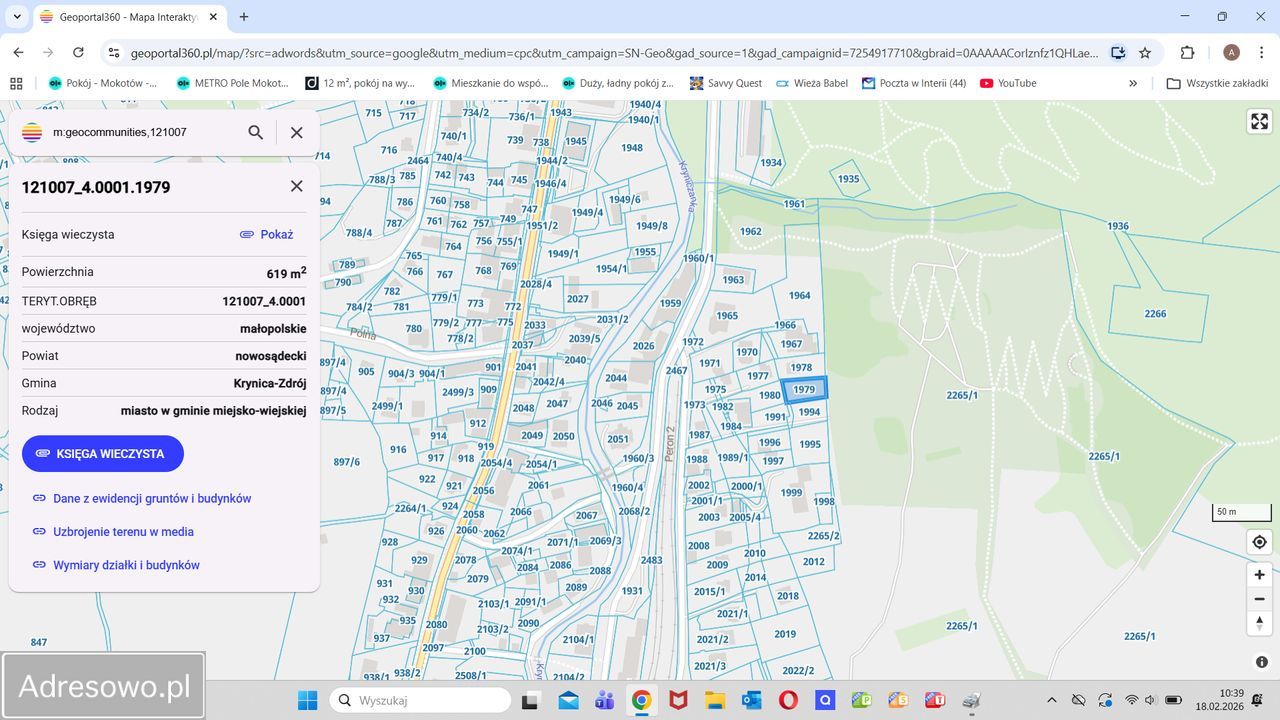 Działka budowlana Krynica-Zdrój, ul. Słoneczna. Zdjęcie 3