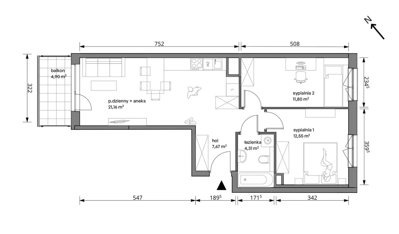 Mieszkanie 3-pokojowe Warszawa Włochy, ul. Trzcinowa. Zdjęcie 7