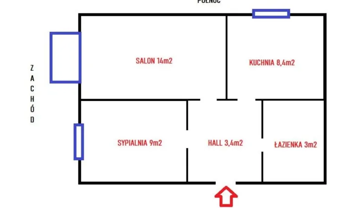 Mieszkanie 2-pokojowe Wołomin