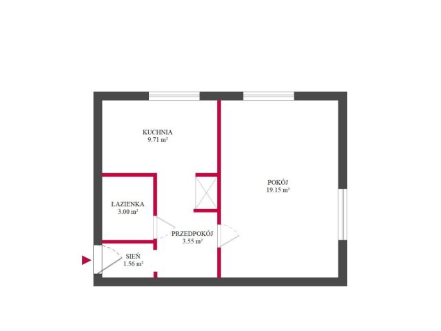 Mieszkanie 1-pokojowe Łódź Polesie, ul. Jęczmienna. Zdjęcie 14