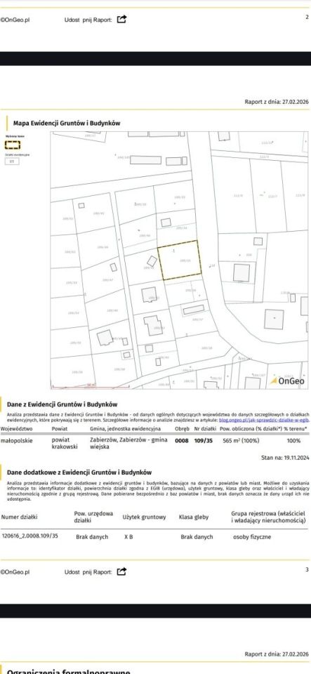 Działka budowlana Karniowice. Zdjęcie 4
